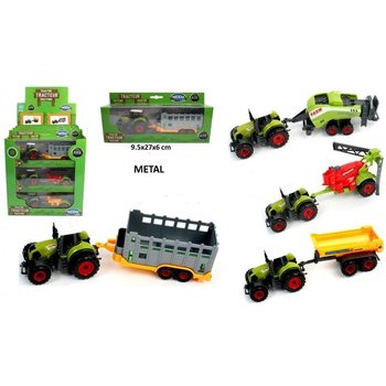 ΣΕΤ ΤΡΑΚΤΕΡ DIE CAST ΣΕ DISPLAY (12 τμχ.)