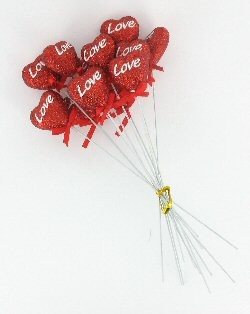 ΔΙΑΚΟΣΜΗΤΙΚΗ ΚΑΡΔΙΑ LOVE (12 τμχ.)