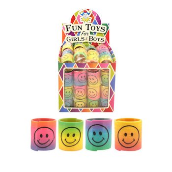 ΜΙΝΙ ΕΛΑΤΗΡΙΑ SMILEY Ø3.5 CM ΣΕ ΣΤΑΝΤ (60 τμχ.)