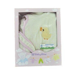 Παιδικό Μπουρνούζι BABY BOW Κίτρινο / Ροζ