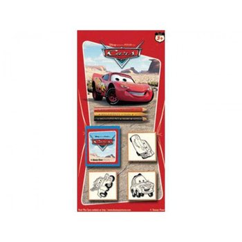 Μεγάλο Σετ Ζωγραφικής και Σφραγίδων Disney Cars σε Κάρτα (24 τμχ)