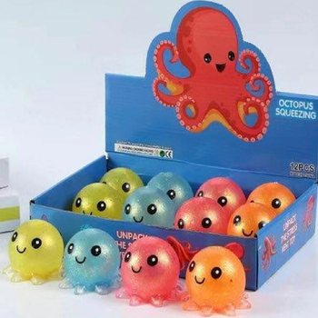 Χταπόδι Squeeze Antistress σε Display (12 τεμάχια)