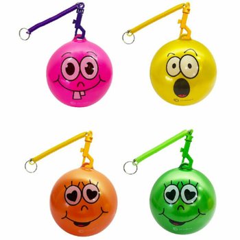 ΜΠΑΛΑ SMILEY ΜΕ ΚΟΡΔΟΝΙ / BUNGEE BALL Ø23 cm (10 τμχ.)