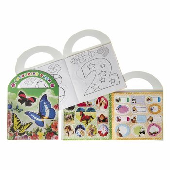 Μικρά Μπλοκ Ζωγραφικής με Αυτοκόλλητα Mix (12 τεμάχια)