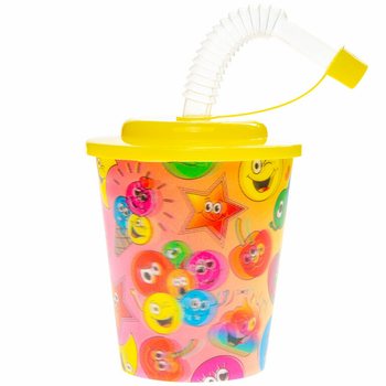 Ποτήρι με καλαμάκι / Ποτήρι παγωτού – Smiley, 250ml (12 τμχ.)