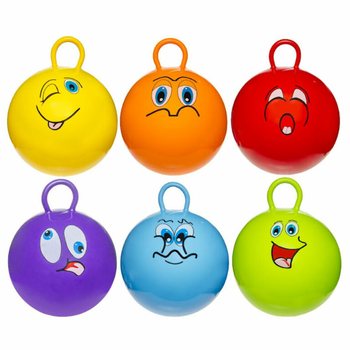 Μπάλα Αναπήδησης Smiley (Skippy Ball) - Διάμετρος: 46 cm (6 τεμ.)