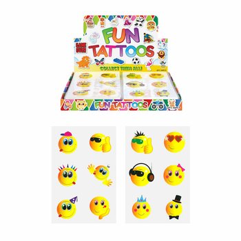 Τατουάζ Smiley σε Display (96 τεμάχια)