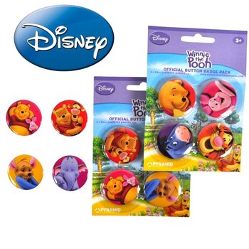 Σετ 4 Κονκάρδες Disney Winnie the Pooh (24 τεμ.)