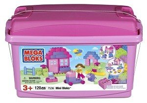 MEGABLOKS MINI BLOKS TUB ΡΟΖ - 7536
