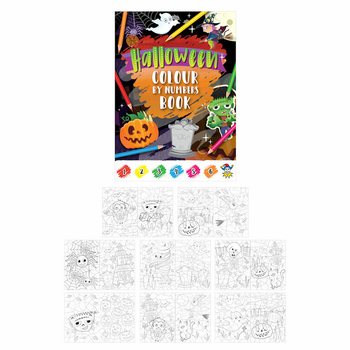 Βιβλιαράκι Ζωγραφικής Με Αριθμούς - Halloween (48 τμχ.)