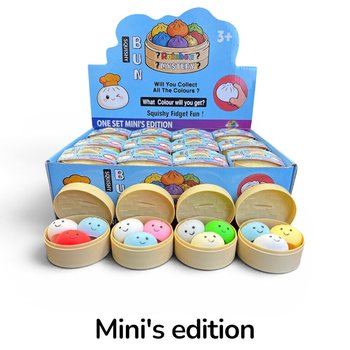 RAGE - Squishy MINI&rsquo;S EDITION Dumplings &Mu;&Iota;&Kappa;&Rho;&Alpha; (5.3 x 5.3 x 4.1 cm) Viral 2026 Fidget Toy (24 &tau;&mu;&chi;.)