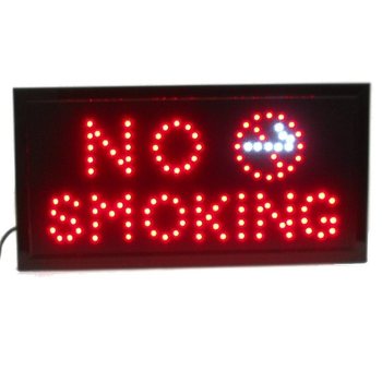 Φωτεινή Επιγραφή LED - NO SMOKING