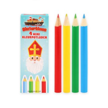 Ξυλομπογιές Άγιος Νικόλαος (Sinterklaas) 4 τμχ σε display (120 τμχ)