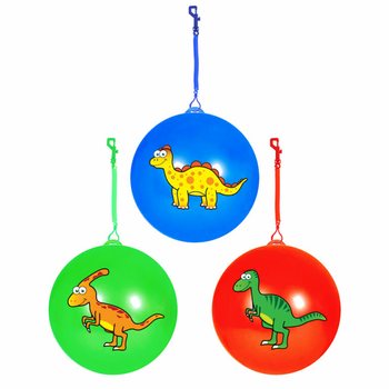 ΜΠΑΛΑ ΔΕΙΝΟΣΑΥΡΟΣ ΜΕ ΚΟΡΔΟΝΙ / BUNGEE BALL Ø23 Cm (24 τμχ.)