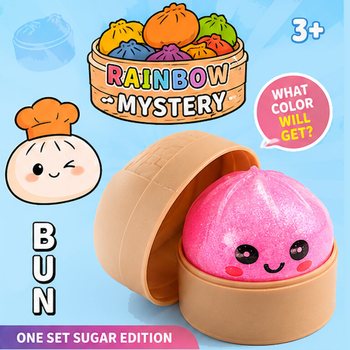 RAGE - Squishy SUGAR EDITION Bun Dumplings &Mu;&Iota;&Kappa;&Rho;&Omicron; (5.3 x 5.3 x 4.1 Cm) Viral 2026 Fidget Toy (24 &tau;&epsilon;&mu;.)