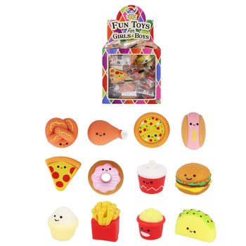 Squishy Fast Food για Λαχειοφόρο - Φιγούρες σε Display (60 τμχ.)