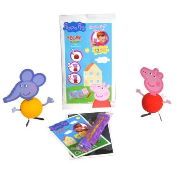 Φτιάξε τη Δική σου Φιγούρα Peppa Pig με Πηλό (10 τμχ.)