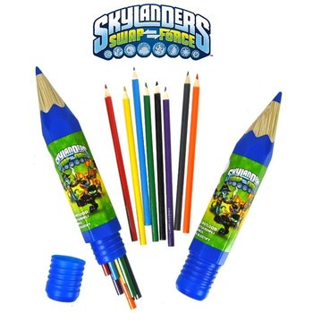 Skylanders Ξυλομπογιές - Σετ 8 Τεμαχίων σε Μεγάλο Σωλήνα (6 τεμ.)