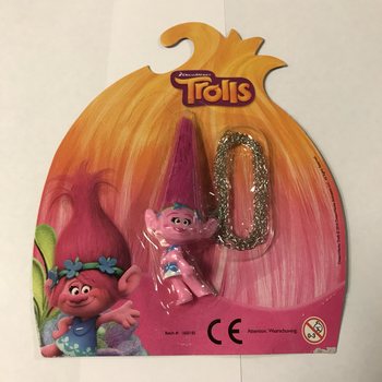 Φιγούρα Trolls με Αλυσίδα σε Κάρτα (12 τεμ.)