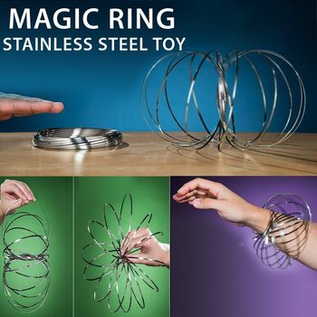 Μαγικά Δαχτυλίδια / Flow Rings - Kinetic 3D Magic Ring - ΑΣΗΜΙ | ΣΕ ΚΑΡΤΑ (12 τεμ.)