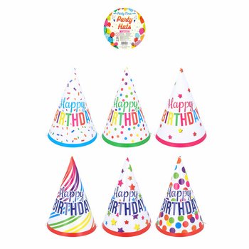 Καπελάκια Πάρτι Mix 'Happy Birthday' (120 τμχ.)