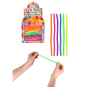 Ελαστικά Κορδόνια Stretchy Strings - Διάφορα Χρώματα - Σε Display (144 τμχ)