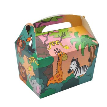 ΚΟΥΤΙ ΜΕΝΟΥ JUNGLE ANIMALS - 18.5x12x19 CM - FOODBOX - KIDSBOX (24 τεμ.)