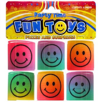 6 ΤΕΜΑΧΙΑ ΜΙΝΙ ΕΛΑΤΗΡΙΑ SMILEY Ø3.5 CM ΣΕ ΣΑΚΟΥΛΑΚΙ (6 ΣΑΚΟΥΛΑΚΙΑ)