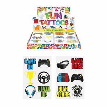 Gamer Fun Τατουάζ Displaybox (96 φύλλα)