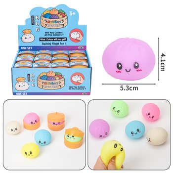 RAGE - Squishy Bun Dumplings &Mu;&Iota;&Kappa;&Rho;&Omicron; (5.3x5.3x4.1 cm) - Viral 2026 Fidget Toy (24 &tau;&mu;&chi;)