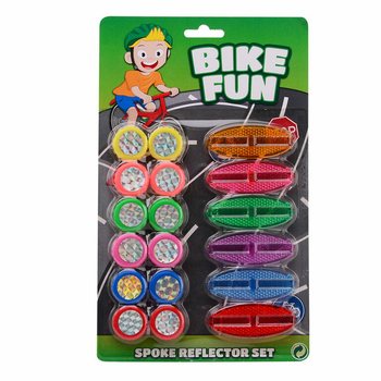 BIKE FUN - Σετ 18 Τεμαχίων Ανακλαστήρες Ακτίνων Ποδηλάτου σε Κάρτα (1 τεμ.)