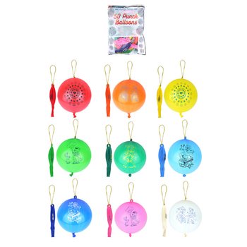 ΜΠΑΛΟΝΙΑ PUNCH BALL ΜΕ ΔΙΑΦΟΡΑ ΣΧΕΔΙΑ (50 τμχ.)