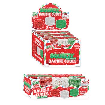 &Sigma;&epsilon;&tau; &Kappa;ύ&beta;&omega;&nu; &Sigma;&tau;&rho;&epsilon;&sigmaf; Squeezy Glitter Bauble - &Sigma;&epsilon;&tau; 3 &Tau;&mu;&chi; - &Mu;&epsilon; &Gamma;έ&mu;&iota;&sigma;&eta; Sugar - &Sigma;&epsilon; Display (6 &Sigma;&epsilon;&tau;)