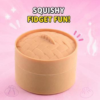 RAGE - Squishy SUGAR EDITION Bun Dumplings &Mu;&Iota;&Kappa;&Rho;&Omicron; (5.3 x 5.3 x 4.1 Cm) Viral 2026 Fidget Toy (24 &tau;&epsilon;&mu;.)