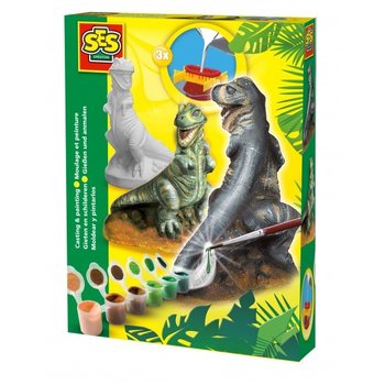 SES Κατασκευές με Γύψο και Ζωγραφική - Dino T-Rex (1 τεμ.)
