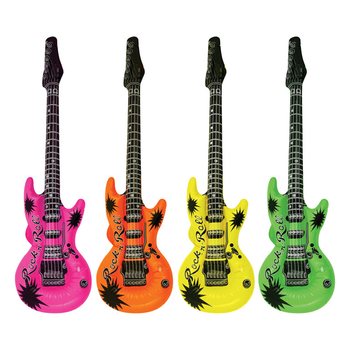Φουσκωτή Κιθάρα Neon Mix - 95cm (12 τεμάχια)