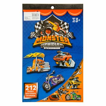 Βιβλίο με αυτοκόλλητα Monster Truck 212 τεμαχίων (12 τμχ.)