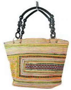 Κωδ. 97737 - Τσάντα B-FAIR Beads Μαύρη/Ουράνιο Τόξο (1 τμχ)
