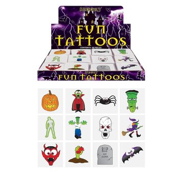 Fun Tattoos – Μοντέλο Halloween (48 πακέτα x 12 τμχ.)