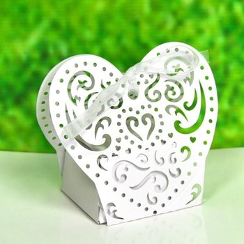 Laser-Cut Κουτάκια Γάμου για Μπομπονιέρες (12 τμχ.)