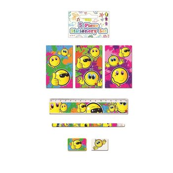 ΣΕΤ ΓΡΑΦΗΣ SMILEY 5 ΤΕΜΑΧΙΩΝ (24 τμχ.)