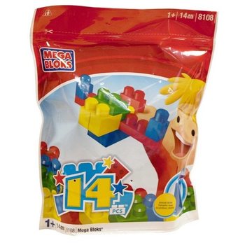Mega Bloks 8108 - Τσάντα με μεγάλα τουβλάκια (14 τεμάχια)