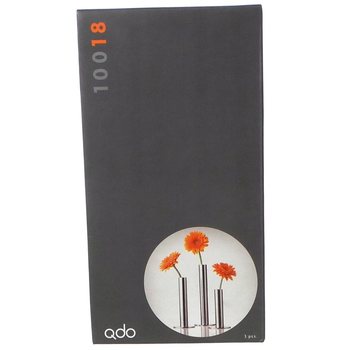 QDO - Ανοξείδωτα Βάζα για 1 Λουλούδι, Σετ των 3 (1 σετ)
