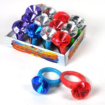 Μεγάλο Φωτιζόμενο Βραχιόλι Δαχτυλίδι Bling Bling (12 τμχ.)