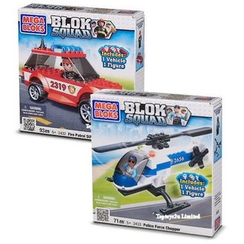 MEGA BLOKS - SUV ΠΥΡΟΣΒΕΣΤΙΚΗΣ ΠΕΡΙΠΟΛΙΑΣ & ΑΣΤΥΝΟΜΙΚΟ ΕΛΙΚΟΠΤΕΡΟ (2 τεμ.)