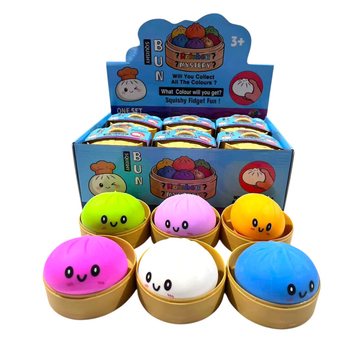 RAGE - Μεγάλα Squishy Bun Dumplings (8.5 x 8.5 x 4.8 cm) - Viral 2026 Fidget Toy (12 τμχ.)