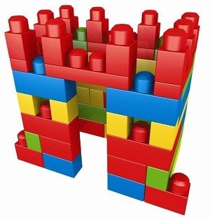 MEGA BLOKS Τσάντα με Τουβλάκια (70 Τεμάχια) - 8309