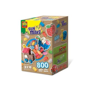 SES Creative Funmais Mix 800 Τεμάχια - Οικολογικές Νιφάδες Καλαμποκιού