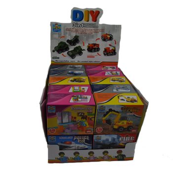 ΤΟΥΒΛΑΚΙΑ ΚΑΤΑΣΚΕΥΩΝ BRICKS - MIX ΣΕΙΡΑ ΣΕ DISPLAY (20 τεμ.)