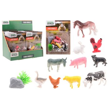 ANIMAL WORLD - Σετ Ζώα Φάρμας 12 Τεμαχίων - σε Display (12 τμχ)